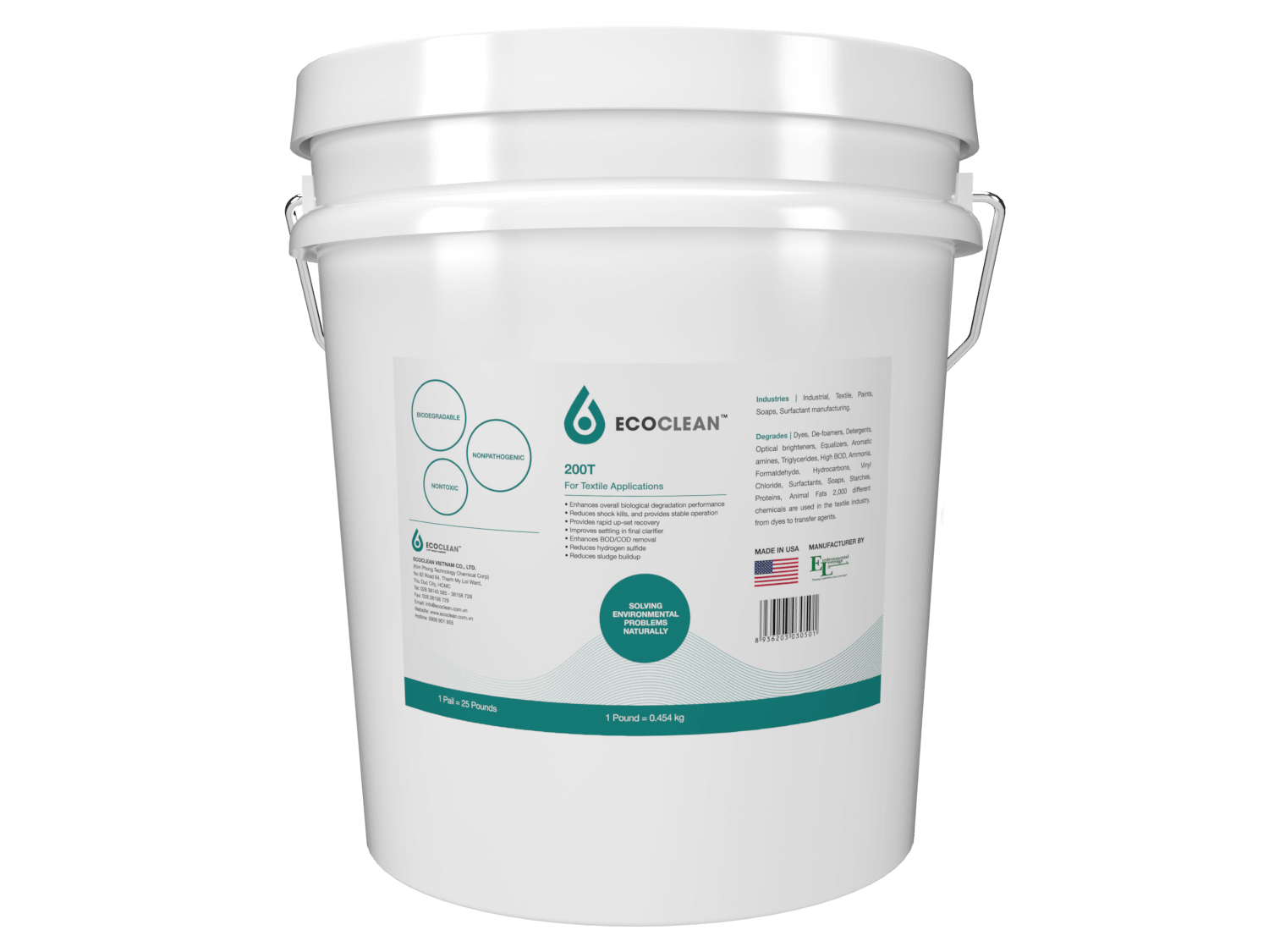 EcoClean™ 200T - Microorganisms for treating textile wastewater