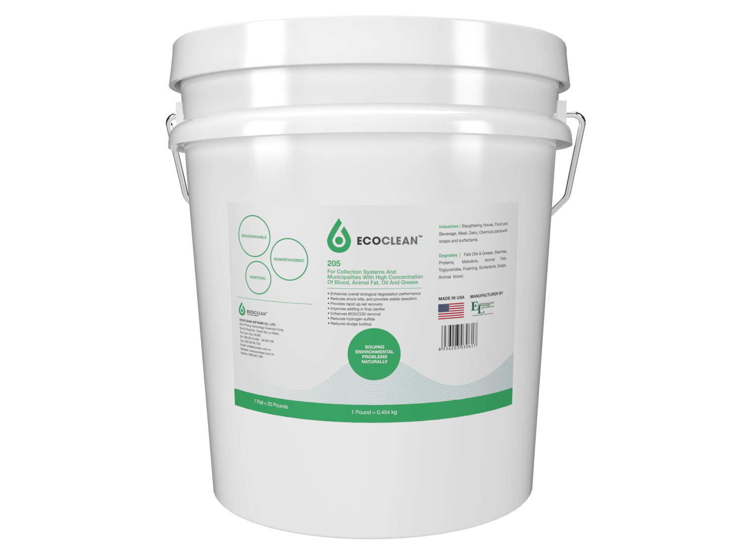 EcoClean™ 205 - Microorganisms for Treating Wastewater from Seafood and Food Processing