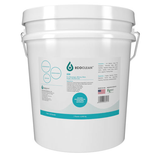 EcoClean™ 206 - Microorganisms for Treating Alcohol, Wine, Beer, and Sugarcane Wastewater
